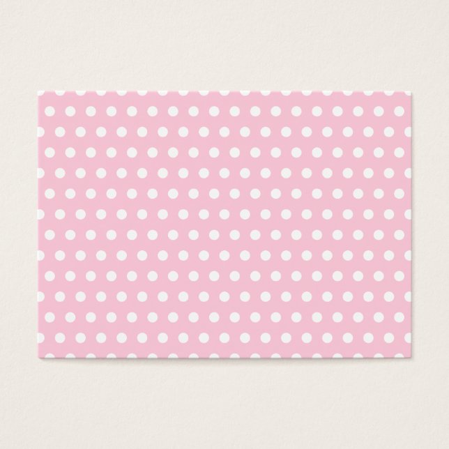 Motif Pois rose et blanc. (Devant)