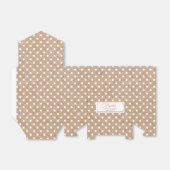 Motif Polka Dot Kraft Fêtes des mariées Ballotins (Déplié)
