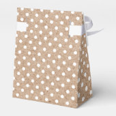 Motif Polka Dot Kraft Fêtes des mariées Ballotins (Arrière)