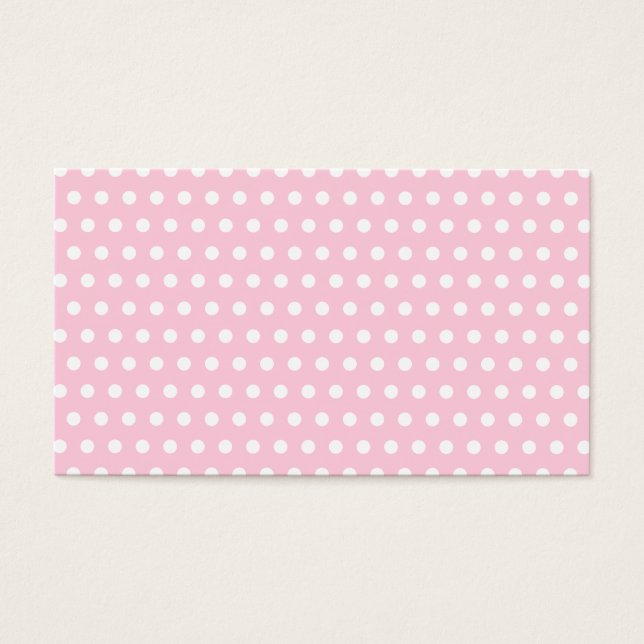 Motif Polka Rose et Blanc. Spotty. (Devant)