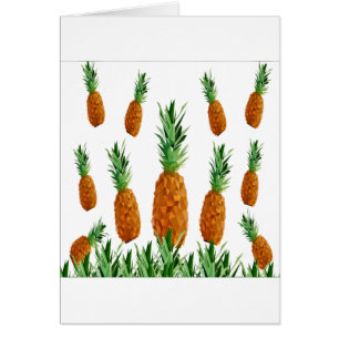 motif polygonal d'impression d'ananas