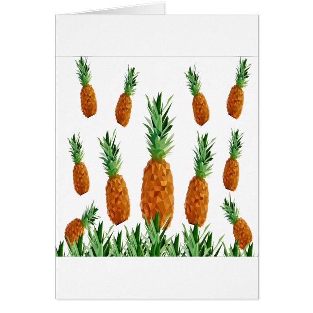 motif polygonal d'impression d'ananas (Devant)