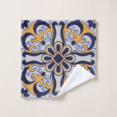 Motif portugais de tuile (Gant de toilette)