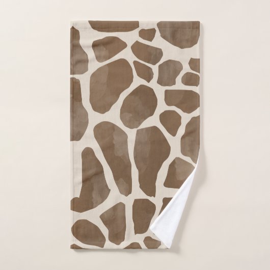 Motif Poster de animal de Giraffe d'aquarelle (Serviette à main)