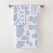 Motif Poster de animal des points de vache bleu (En situation)
