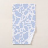 Motif Poster de animal des points de vache bleu (Serviette à main)