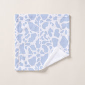 Motif Poster de animal des points de vache bleu (Gant de toilette)