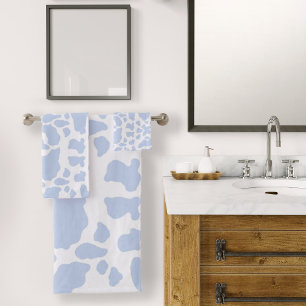 Motif Poster de animal des points de vache bleu