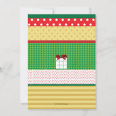 Motif Présente Invitation Vacances (Dos)