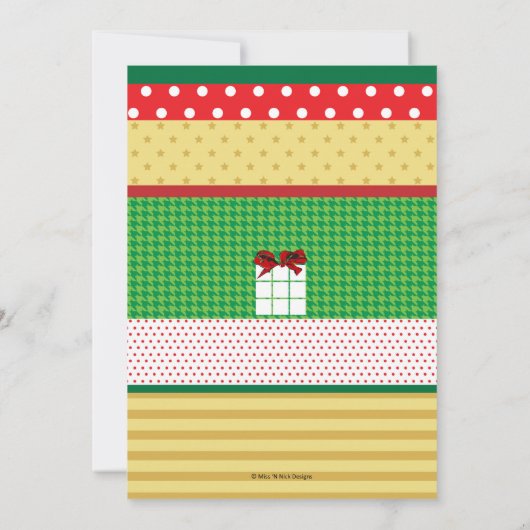 Motif Présente Invitation Vacances (Dos)