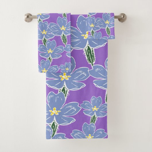 Motif Primroses en couleur Amethyst (En situation)