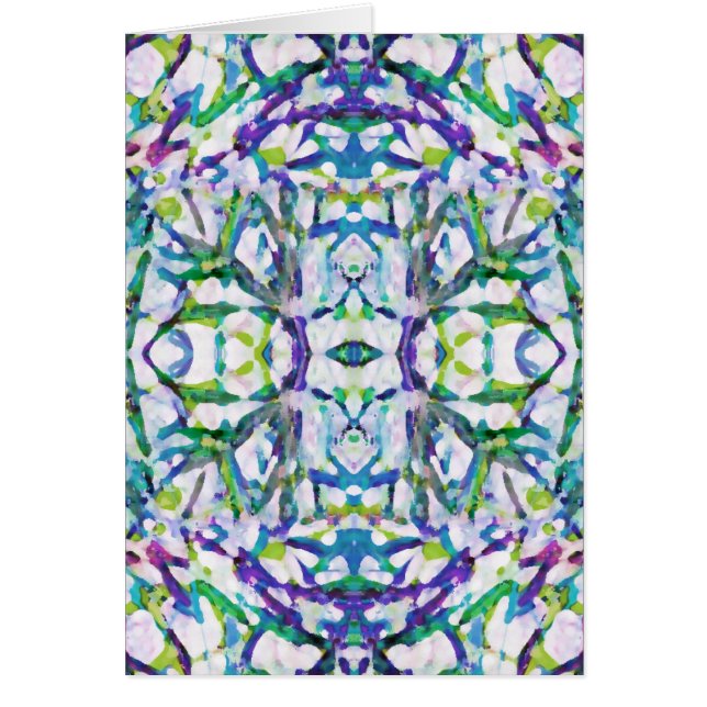 Motif psychédélique bleu (Devant)