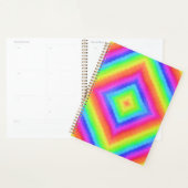 Motif psychédélique carré coloré ondulé (Devant avec enveloppe)