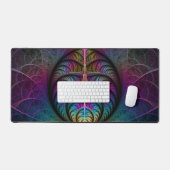 Motif psychédélique coloré abstrait d'art fractal (Clavier et souris)