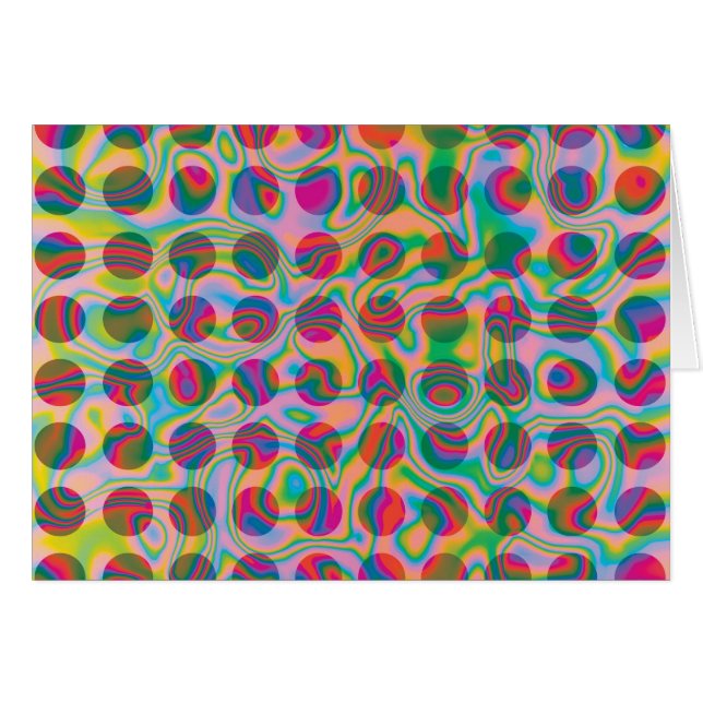 Motif psychédélique de taches d'arc-en-ciel (Devant horizontal)