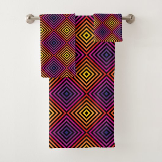 Motif psychédélique Rainbow Chevron (En situation)