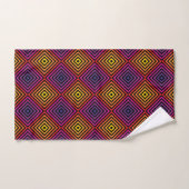Motif psychédélique Rainbow Chevron (Serviette à main)