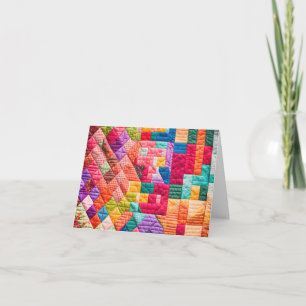 Motif Quilt Patchwork Neon