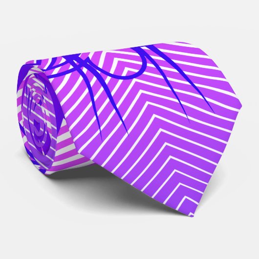 Motif radial pourpre : Dessin de vecteur : Cravate (Roulé)