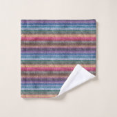 Motif Rainbow Denim (Gant de toilette)