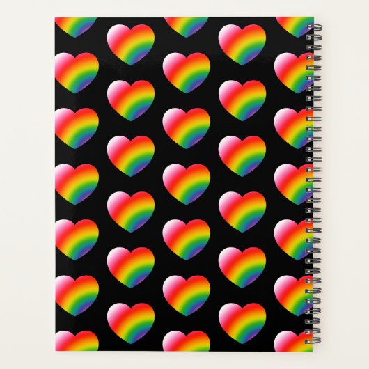 Motif Rainbow Gradient Hearts (Dos)
