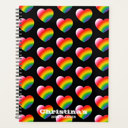 Motif Rainbow Gradient Hearts (Devant)
