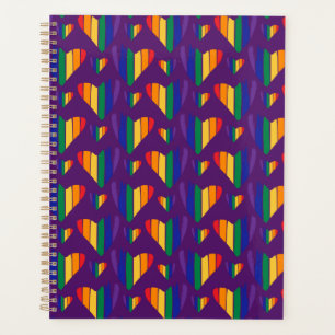 Motif Rainbow Hearts