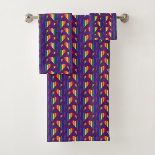 Motif Rainbow Hearts (En situation)