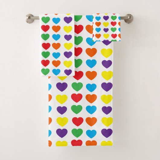 Motif Rainbow Hearts (En situation)