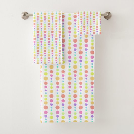 Motif Rainbow Pastel Dots (En situation)