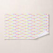 Motif Rainbow Pastel Dots (Serviette à main)