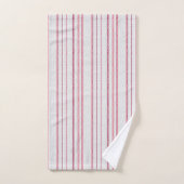 Motif rayé à points. (Serviette à main)