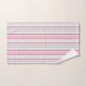 Motif rayé à points. (Serviette à main)