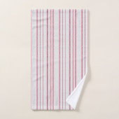 Motif rayé à points. (Serviette à main)