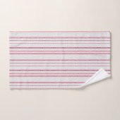 Motif rayé à points. (Serviette à main)