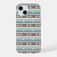 Motif rayé avec cercles et anneaux style rétro