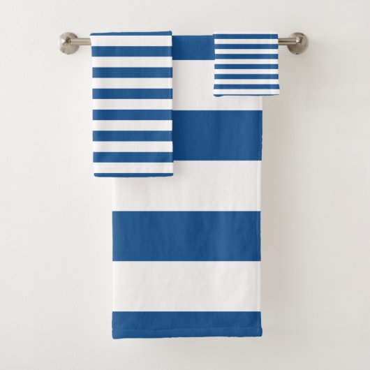 Motif rayé blanc bleu de mer turque moderne (En situation)