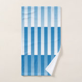 Motif rayé bleu blanc (Serviette à main)