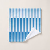 Motif rayé bleu blanc (Gant de toilette)