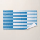 Motif rayé bleu blanc (Serviette à main)