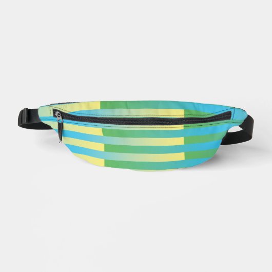 Motif rayé bleu jaune vert (Recto)