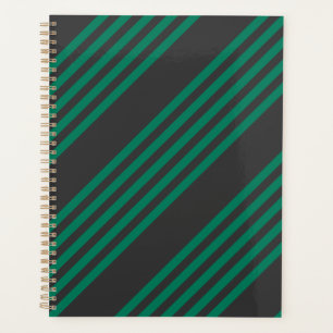 Motif rayé de la forêt verte et du charbon de bois