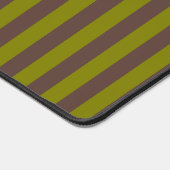 Motif rayé en chocolat brun et vert olive (Coin)