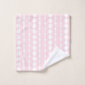 Motif rayé géométrique abstrait rose (Gant de toilette)