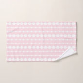 Motif rayé géométrique abstrait rose (Serviette à main)