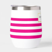 MOTIF RAYÉ INTELLIGENT MODERNE style rose or métal (Droite)