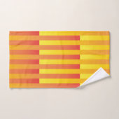 Motif rayé jaune orange (Serviette à main)
