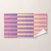 Motif rayé jaune violet rose (Serviette à main)