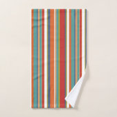 Motif rayé multicolore (Serviette à main)