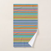 Motif rayé multicolore (Serviette à main)